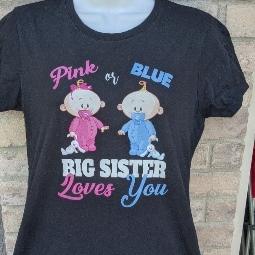 Big sister baby announcement t shirt